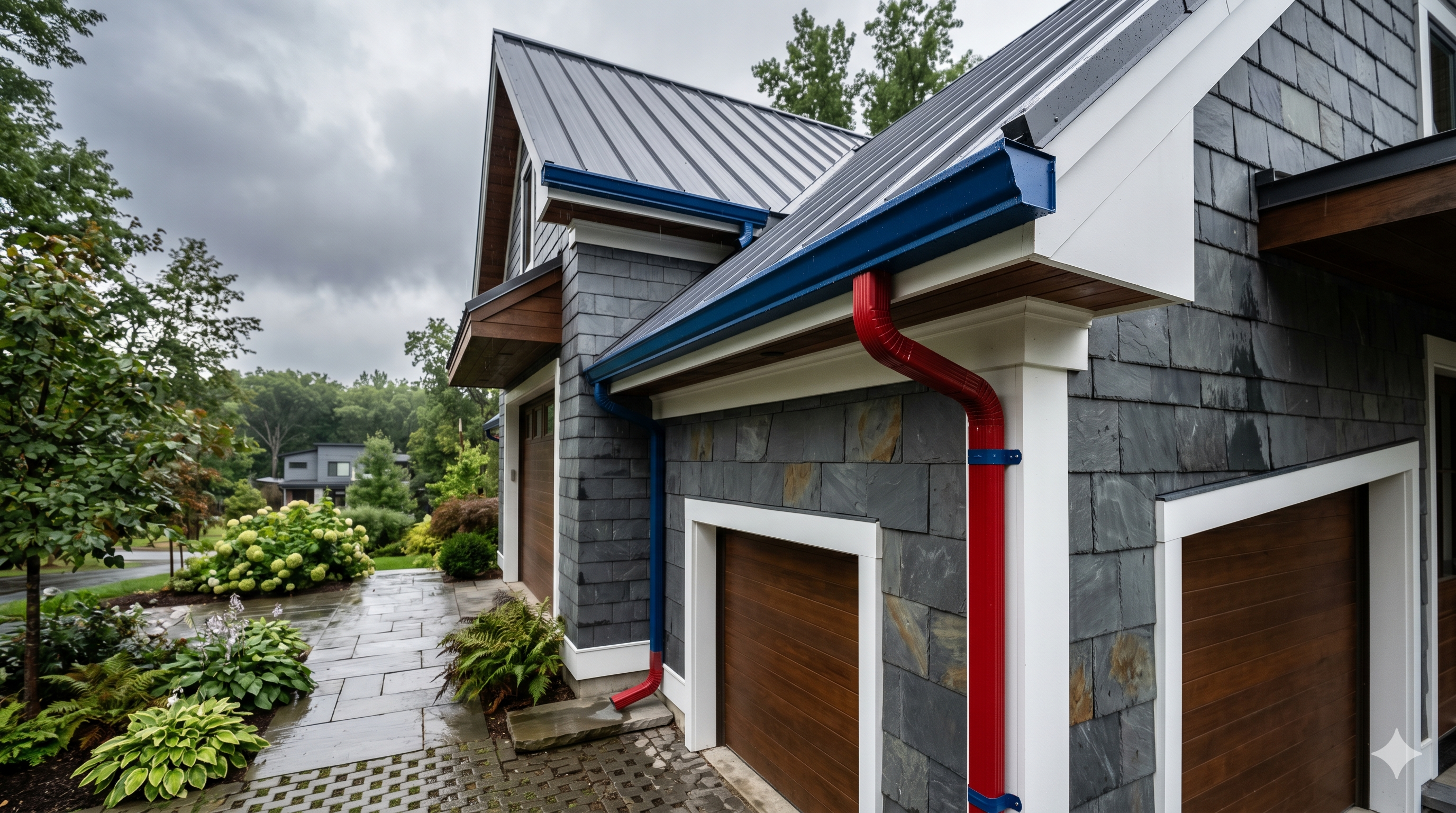 Beautiful protected home exterior