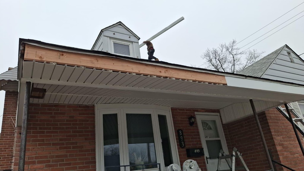 Brick Home Fascia Replacement in Maryland Service Area