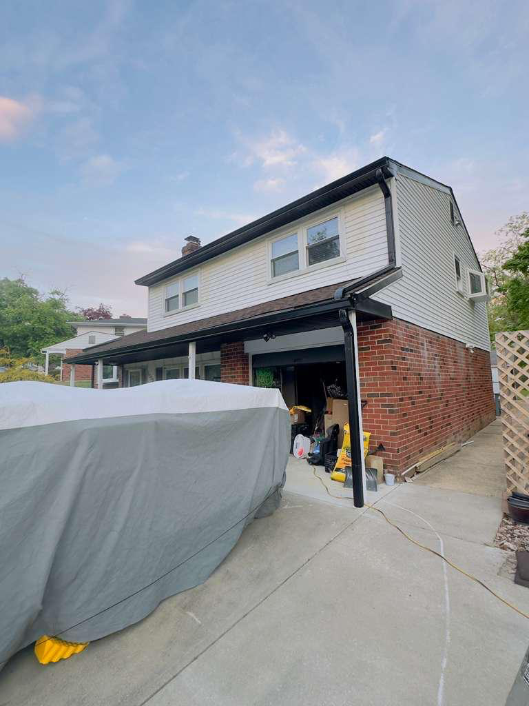 Two-Story Gutter System in New Jersey Service Area